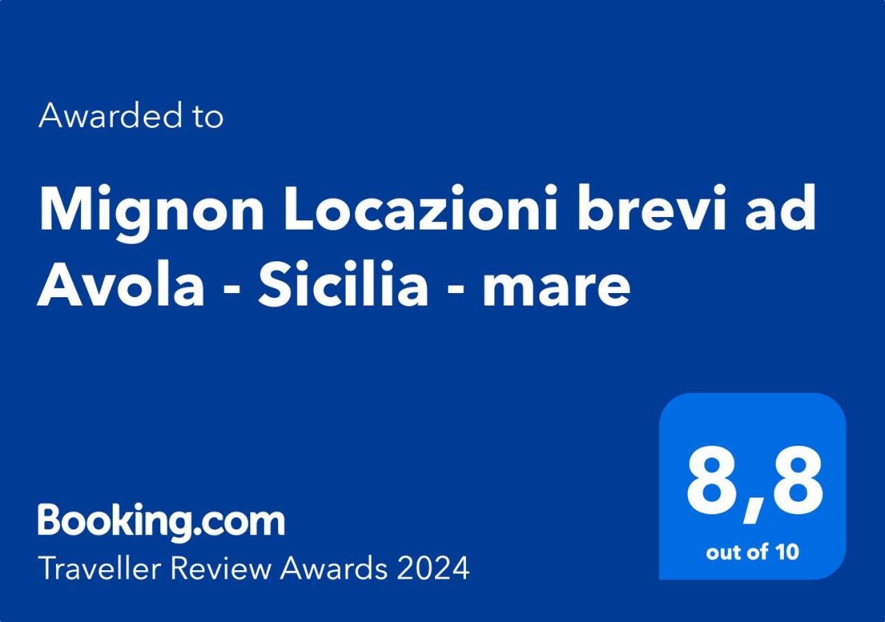 Mignon Locazioni Brevi Ad Avola - Sicilia - Mare Apartman Kültér fotó