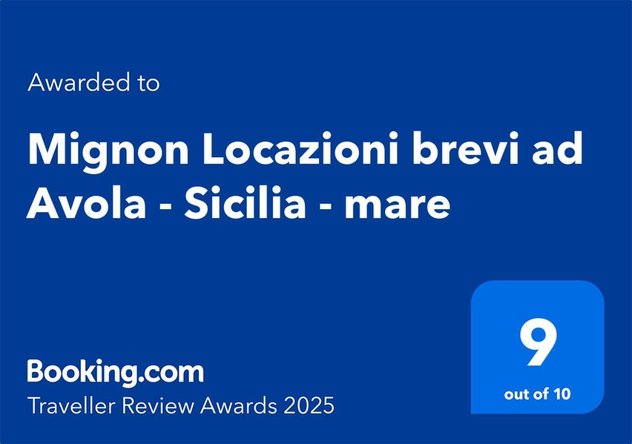 Mignon Locazioni Brevi Ad Avola - Sicilia - Mare Apartman Kültér fotó